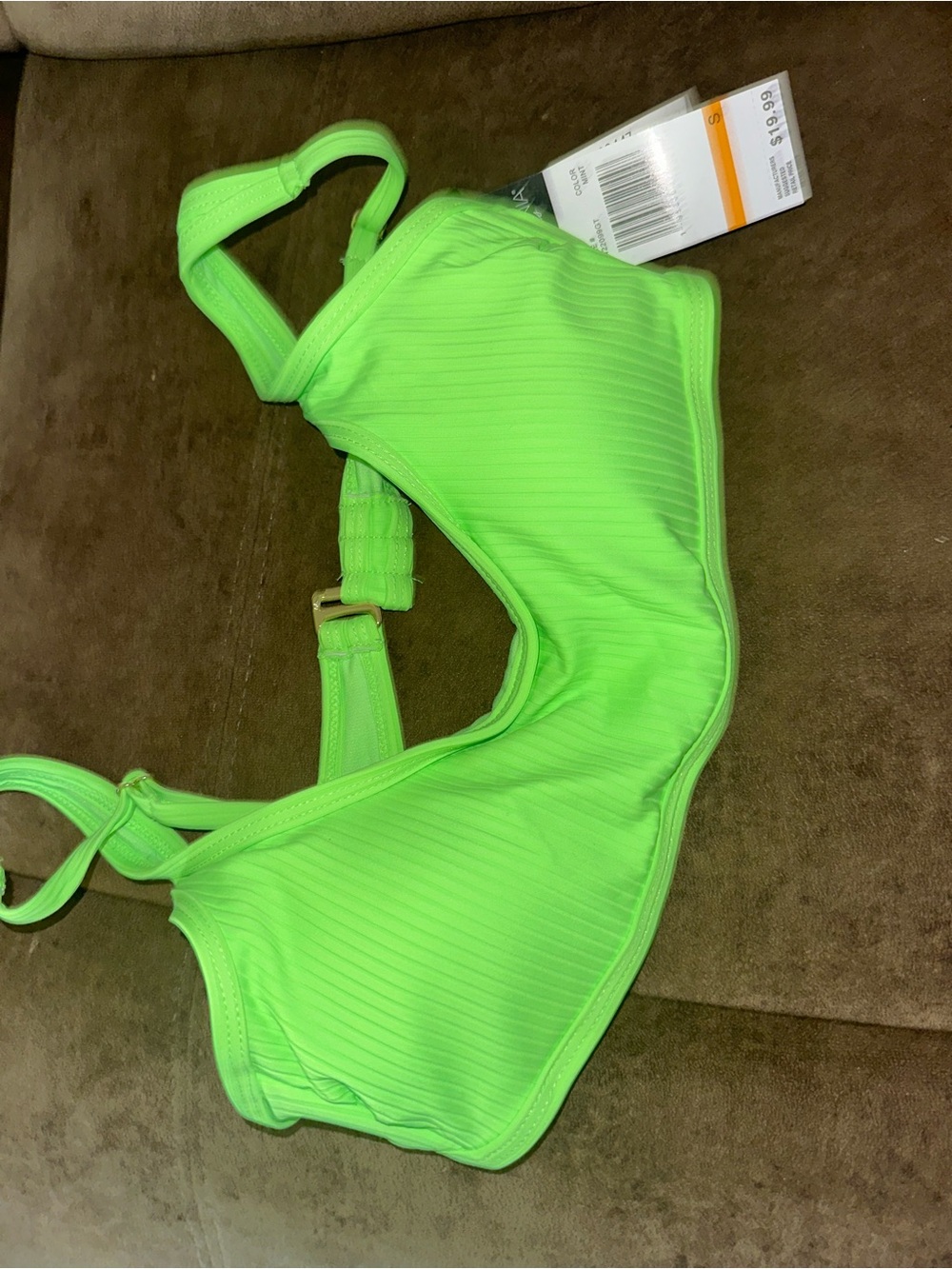 Neon Green bikini top
